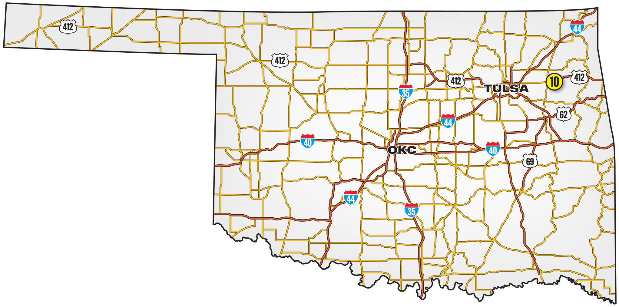 10. Cherokee Turnpike, near U.S. 412 (Mayes County)